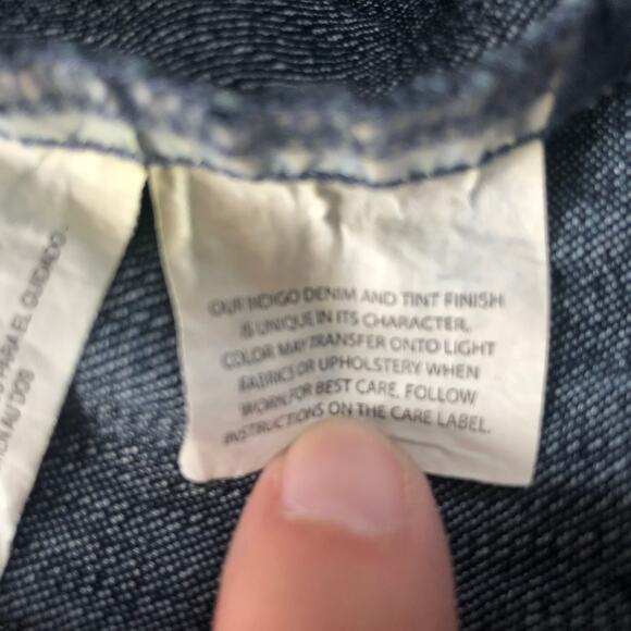 Nine West Vintage America Denim Embellished Button Front Jacket XL - Picture 10 of 12